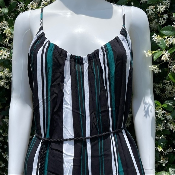 💋NWT Dolce Vita BoHo Jungle Striped Wide Leg Crop Jumpsuit - Picture 4 of 13